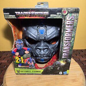 NIB Transformers Optimus Primal 2 In 1 Rise Of The Beasts Hasbro Mask Figure